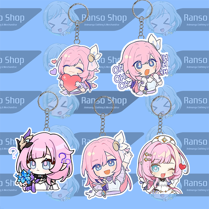 Gantungan Kunci Honkai Impact UV 2 Sisi Laser Cutting Premium | Ganci Elysia HI3 Chibi | Gantungan H