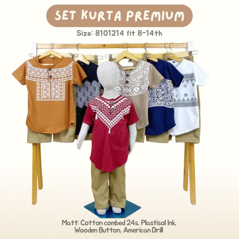 Kurta Sablon Premium Pineapple / Kurta Set Anak / Set Kurta Pineapple / Koko Anak / Baju Koko Anak /