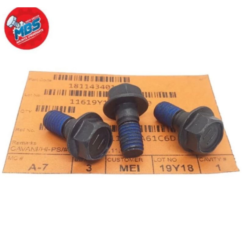 bolt m8x20 mm baut 12 baja baut original panjang 2cm baut baja
