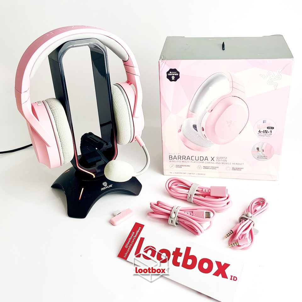 Headset Multi-Platform Wireless PC Mobile Razer Barracuda X USB C SCND