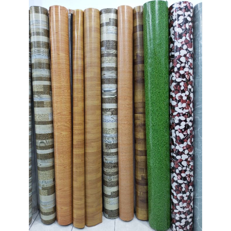 Karpet Terpal Perlak plastik vinyl tebal gulungan meteran untuk lantai lebar 2m DECOFLOOR