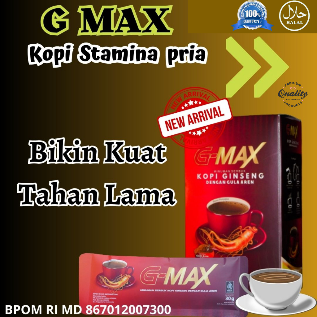 

COD TERLARIS PROMO VALENTINE Promo Kopi Gingseng G Max Kopi Kesehatan Pria dan Wanita