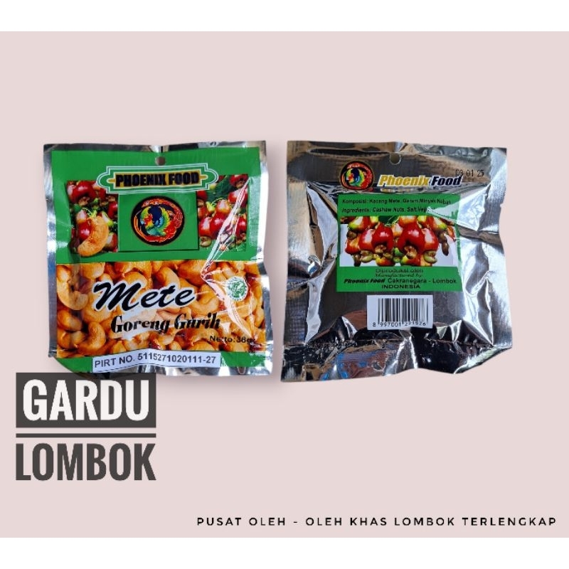 

Kacang Mete Goreng Gurih Phoenix Khas Lombok 38 gram