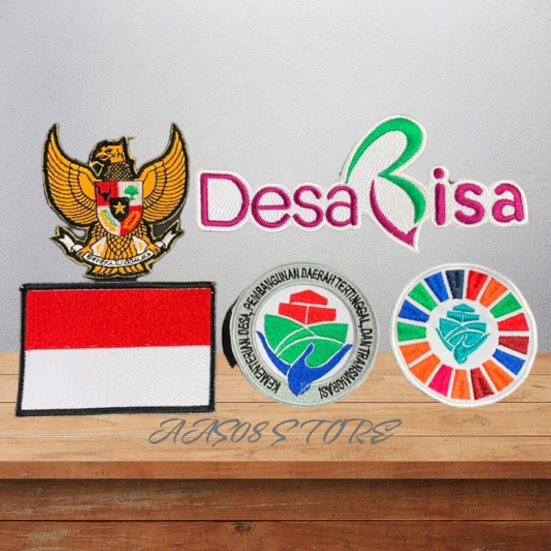BORDIR LOGO SDGS DESA BISA BEDGE SDGS DESA BISA PATCH EMBELM BET SDGS FULSET DESA BISA