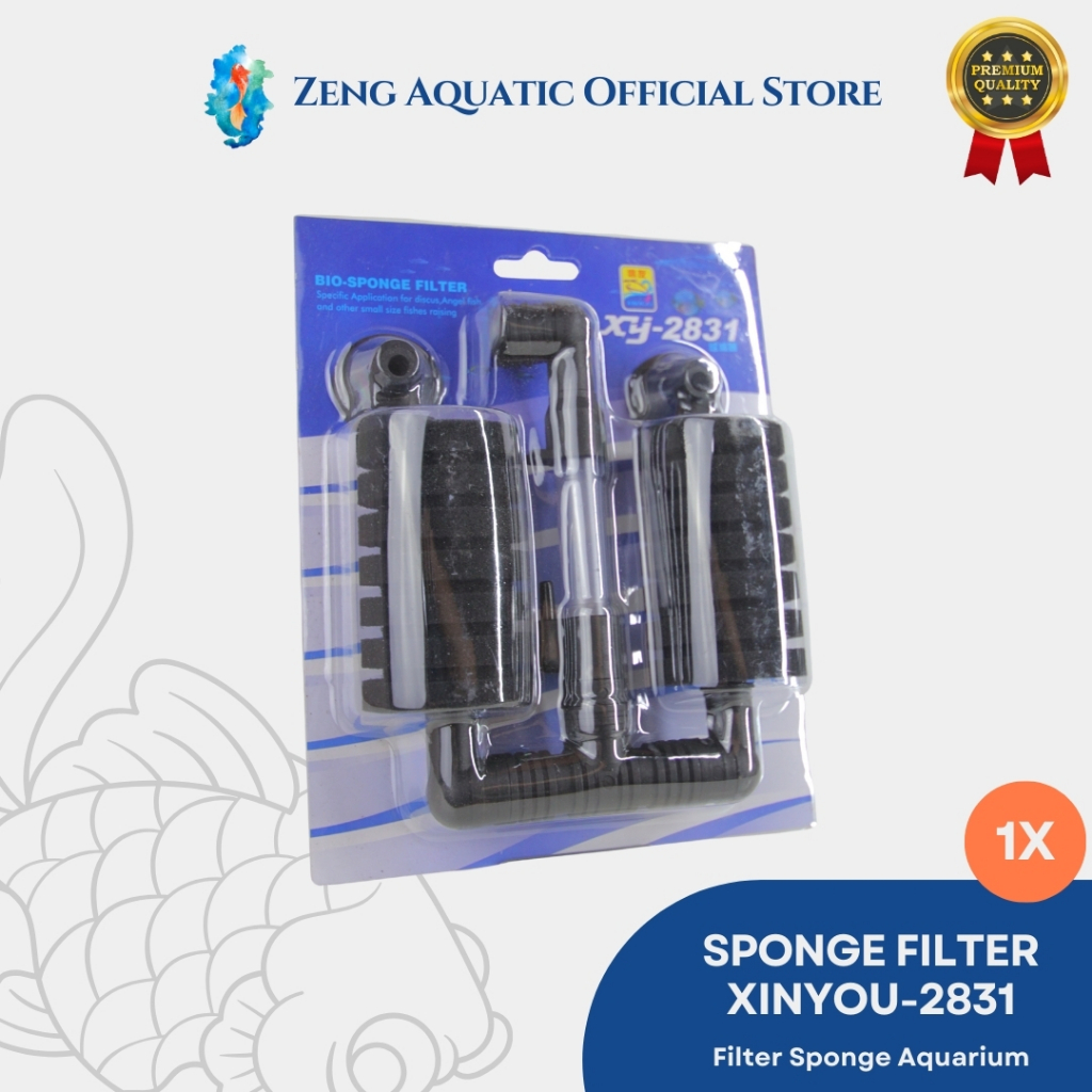 Xinyou XY2831 XY2830 Goblin S Spons Filter Gantung Biofoam Sponge Aquarium 100 liter Hemat Listrik P