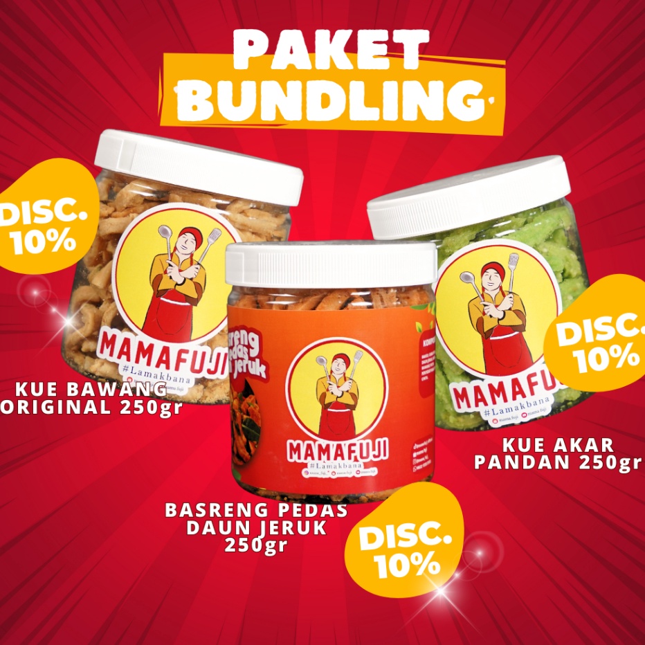 

Terlaris Mamafuji HEMAT Paket Kue Bawang BEST SELLER Mama Fuji