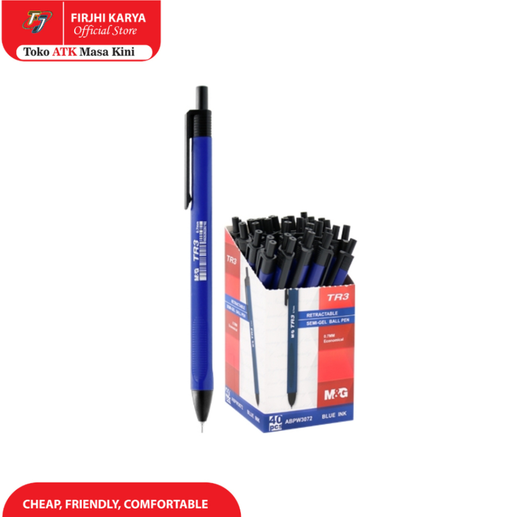

Semi Gel Ballpen Black, Red, Blue 0.7mm - M&G
