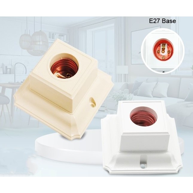 Fitting Plafon / Fitting Lampu Plafon Minimalis E27 Fitting Mini Plafon