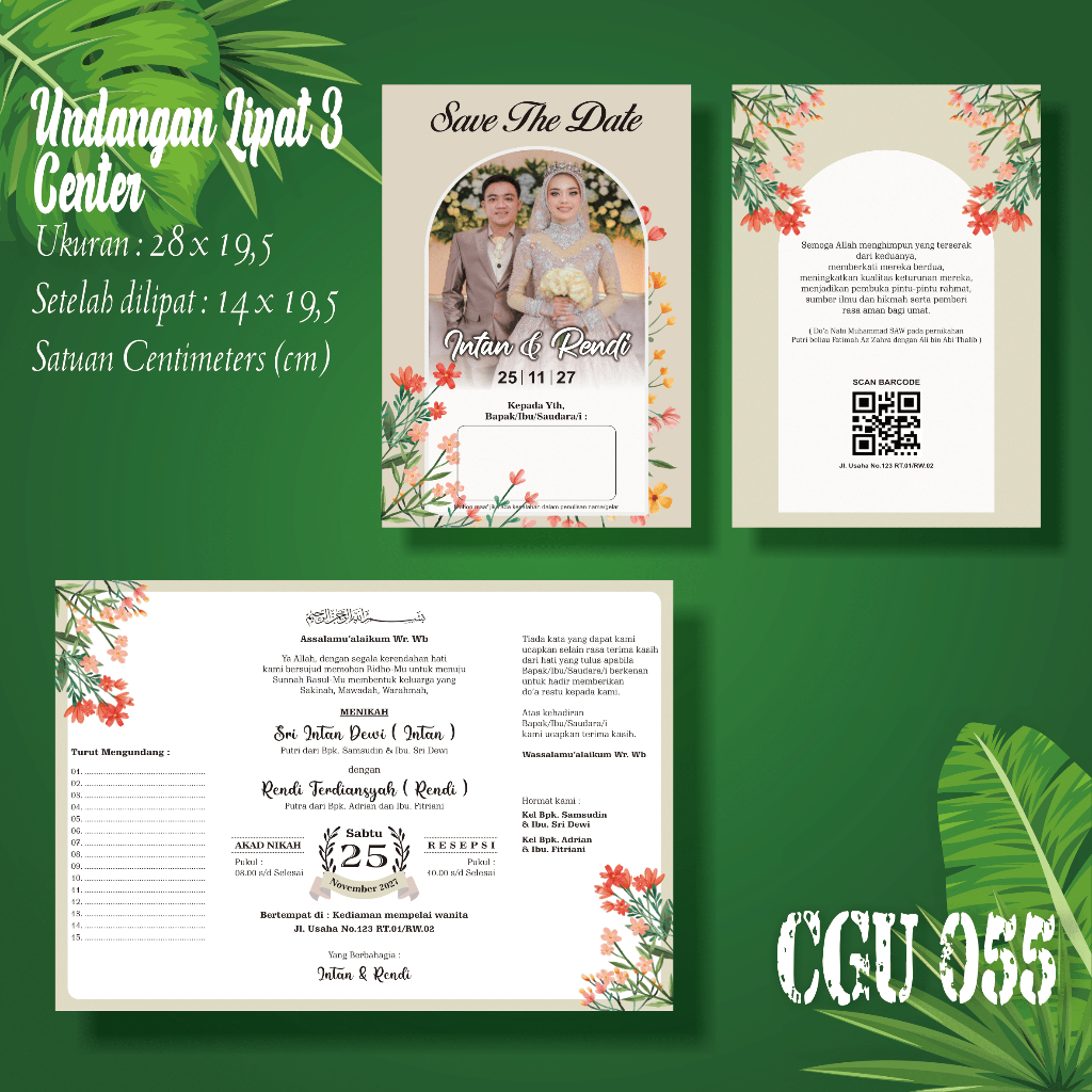 Undangan Pernikahan Mewah Custom Aestetic Murah Bandung