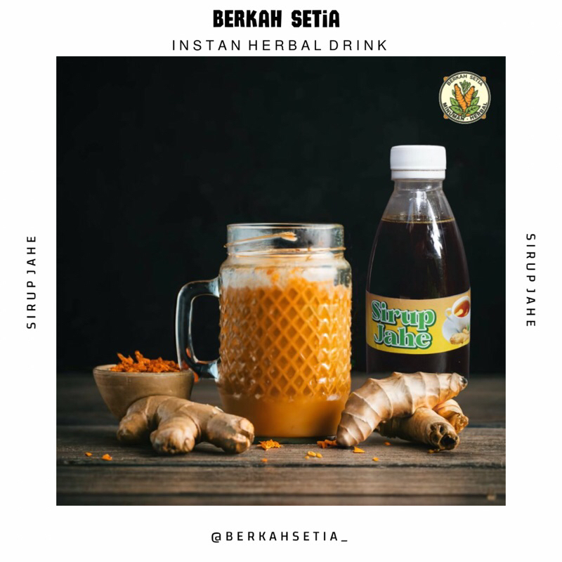 

Berkah Setia minuman herbal instan sirup jahe