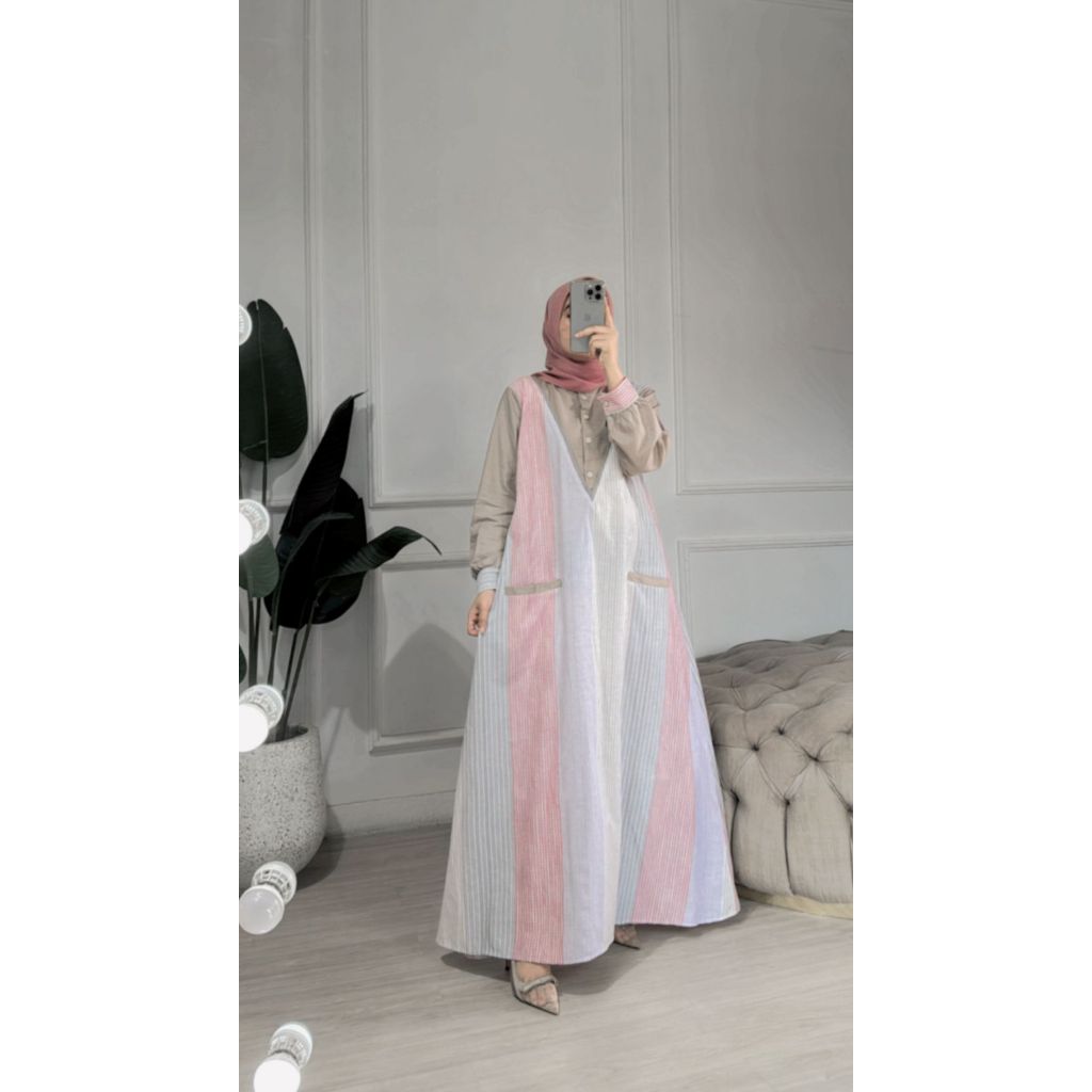 dress wanita / katun triset / gamis wanita