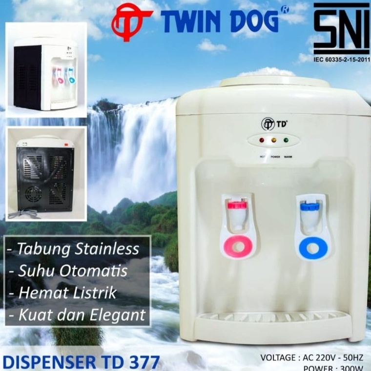DISPENSER AIR MINUM GALON LISTRIK TD HOT DAN NORMAL DISPENSER MINUM PANAS
