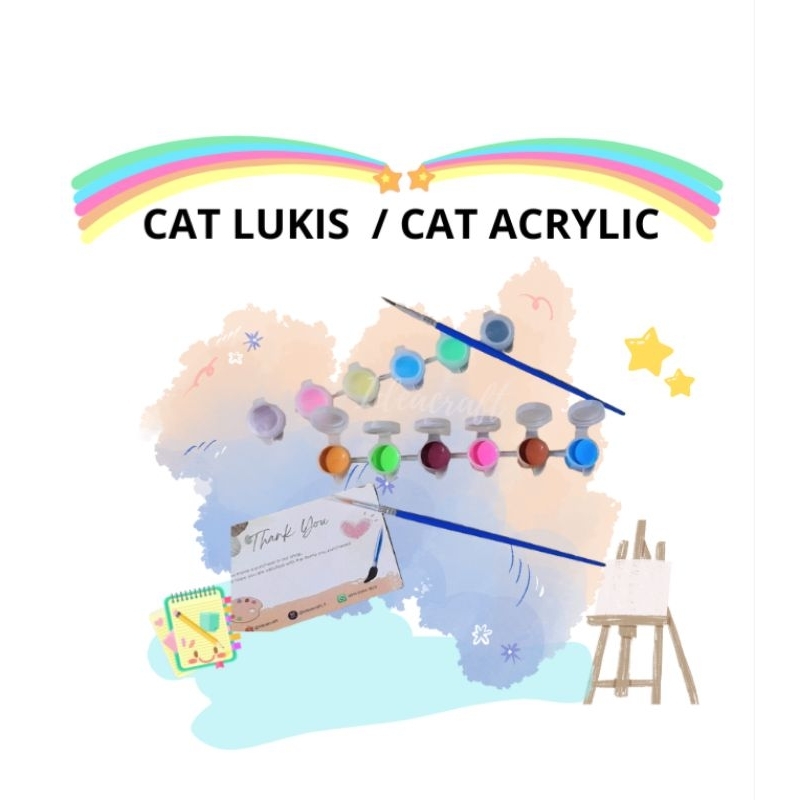 

CAT LUKIS / CAT ACRYLIC / CAT RENCENG 3ML TERMURAH