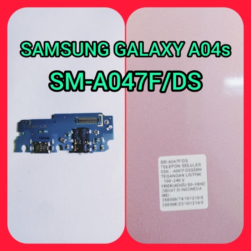KONEKTOR CAS PAPAN KONEKTOR CAS MIC SAMSUNG GALAXY A04s SERI HP SM-A047F/DS ORIGINAL
