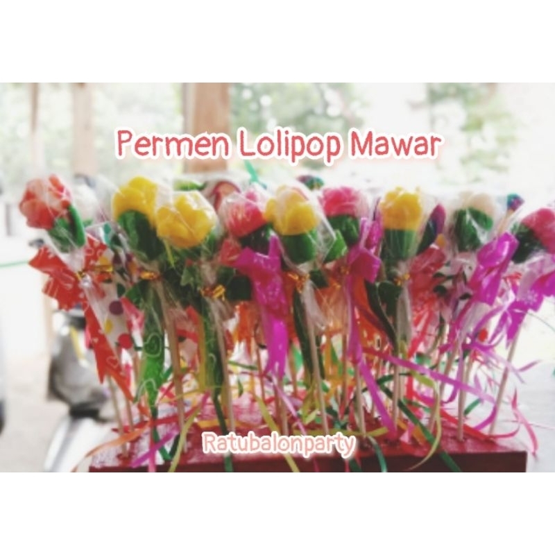 

permen lolipop bentuk mawar isi 20 pcs / permen lolipop mawar isi 20pcs / permen lolipop 4cm isi 20 pcs / permen lolipop mawar (20 Pcs) / permen lolipop karakter