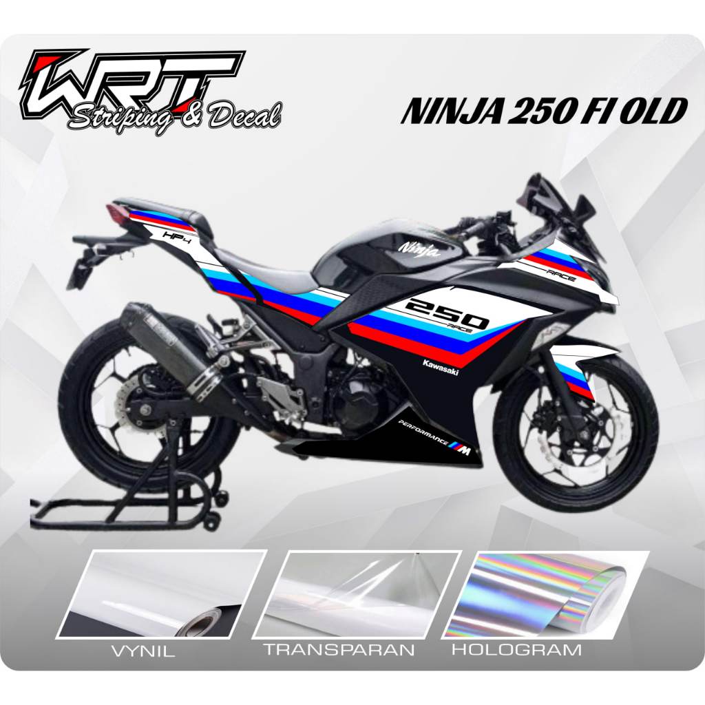 Striping Ninja 250 FI-Stiker Decal Ninja 250 FI Old BMW