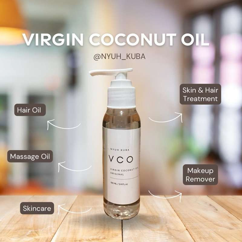 

NYUH KUBA-VIRGIN COCONUT OIL(VCO) ORIGINAL 100 ML MINYAK KELAPA MURNI