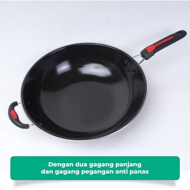 WAJAN KWALI KUALI MURAH GAGANG ENAMEL ANTI LENGKET