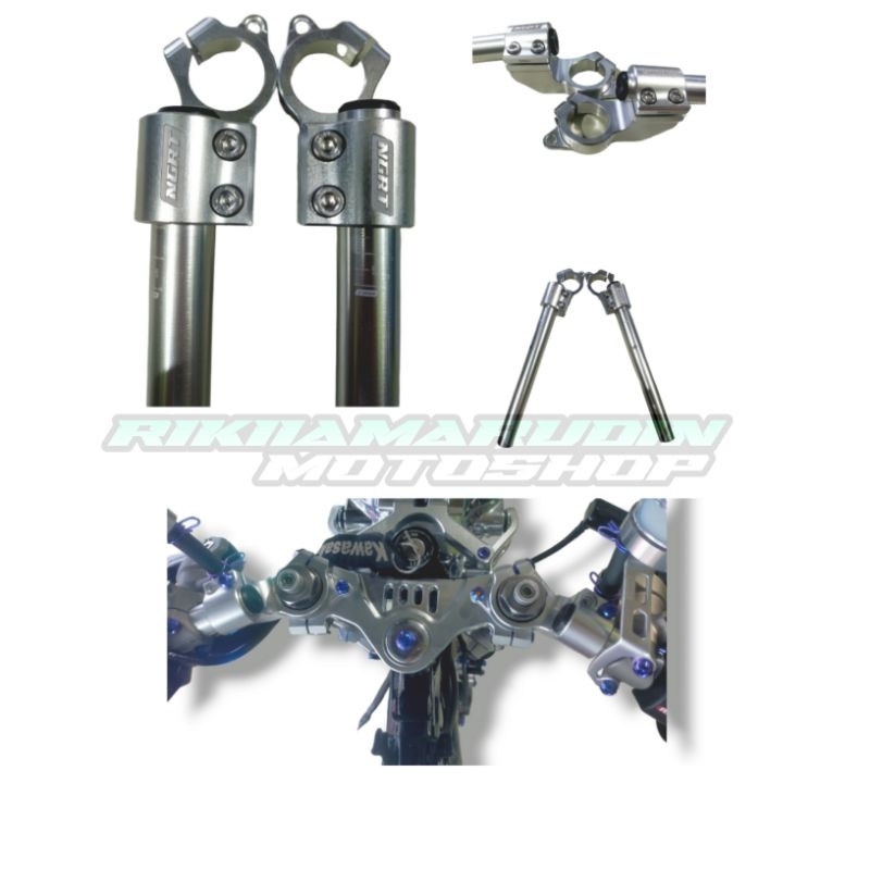 stang stir setang almu cnc setang jepit NGRT ninja rr ninja r & ninja ss NGRT original