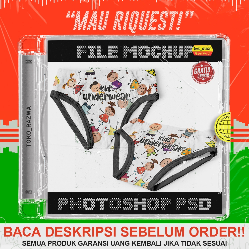 Photoshop Mockup - Celana Dalam Anak - 090224