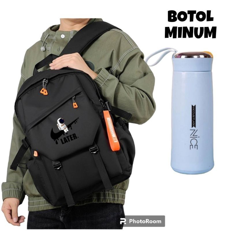 Ransel Anime Danganronpa Monokuma Ransel Pria Warna Solid Kasual  Pria Ransel Remaja  Laki-laki Tas 