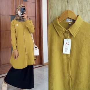 Murah Lebay COD Hashiva  Atasan Wanita Muslim Adina Zalfa Tunik