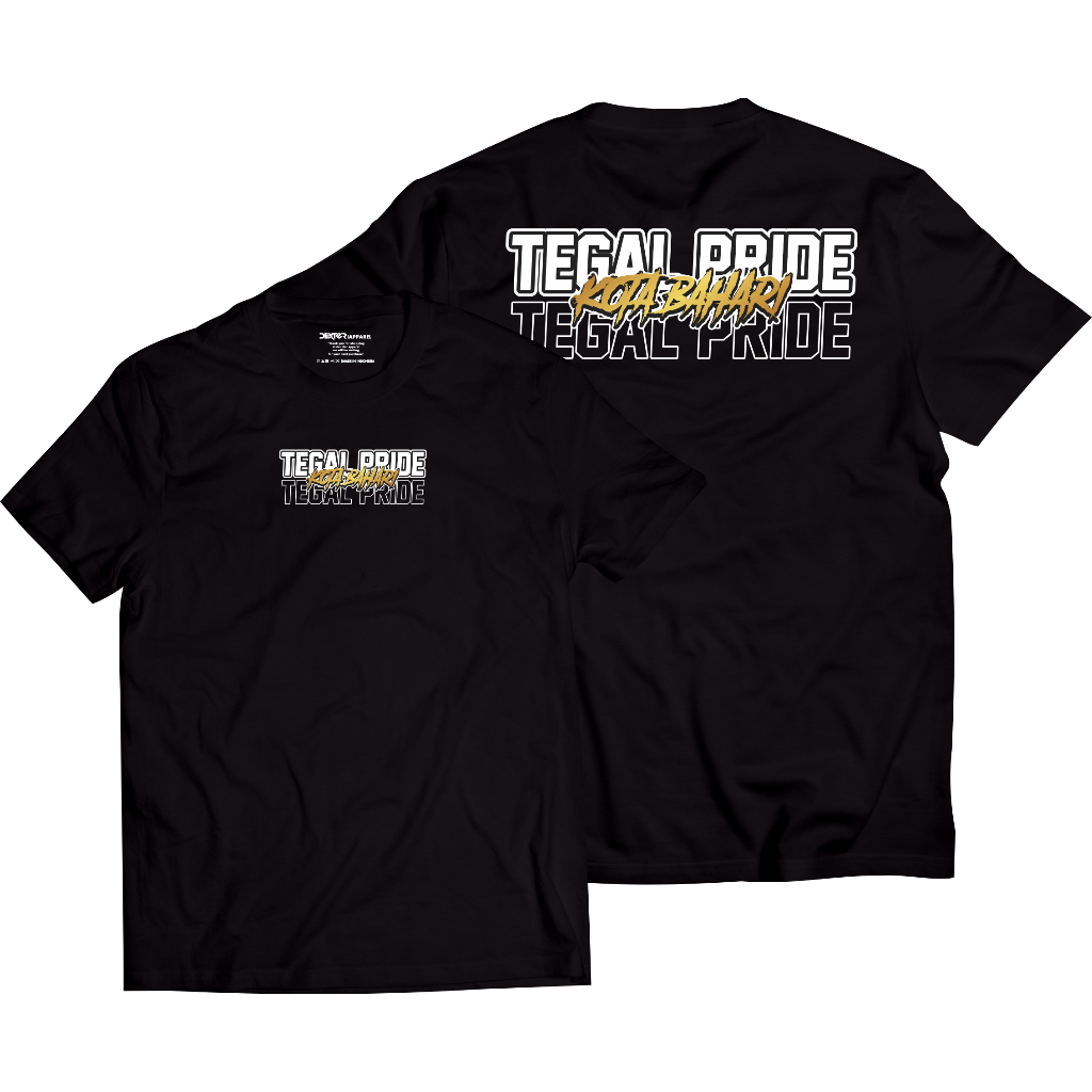 Kaos Tegal Pride Tshirt Tegal Kota Bahari Gold Version