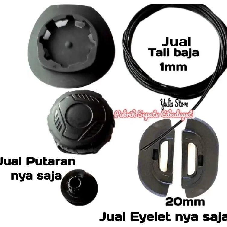 Real produk Tali Sepatu PDL PDH Tali Putar Lacing System Putaran  Eyelet