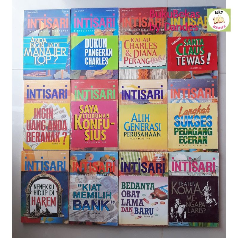 Majalah Intisari Jadul (bekas preloved)