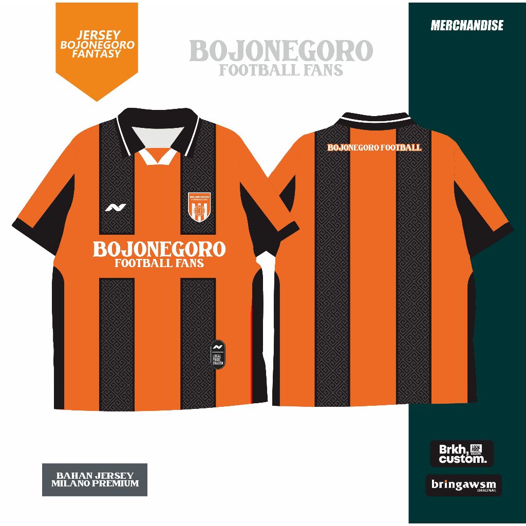 JERSEY PERSIBO BOJONEGORO FANTASY TERMURAH REGULER JUMBO M L XL XXXL XXL