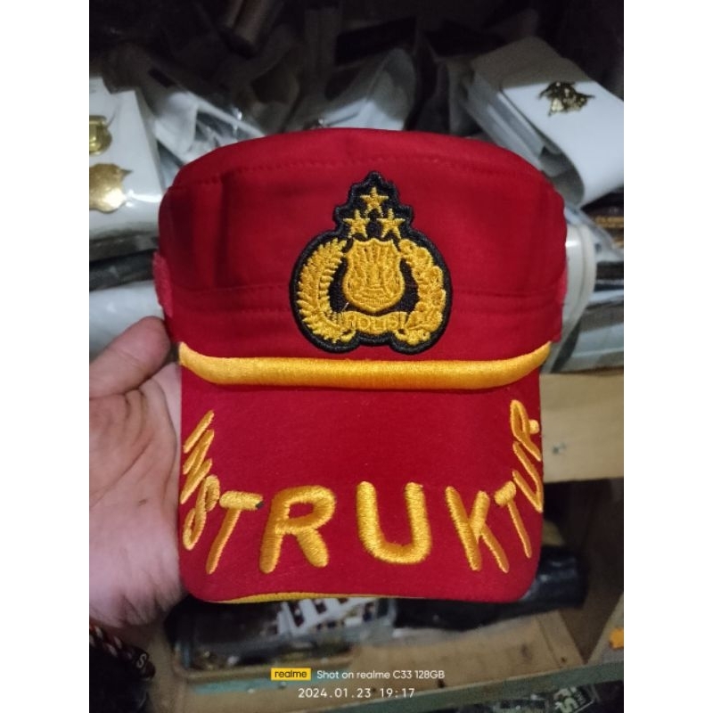 Topi instuktur pama, topi pama instuktur polri