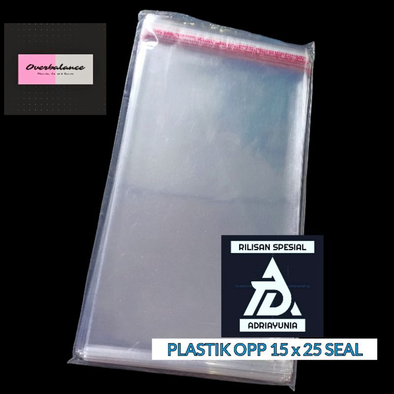 Plastik OPP 15 x 25 cm Seal - Plastik Opp 15x25 Roti - Undangan - Souvenir - Tebal