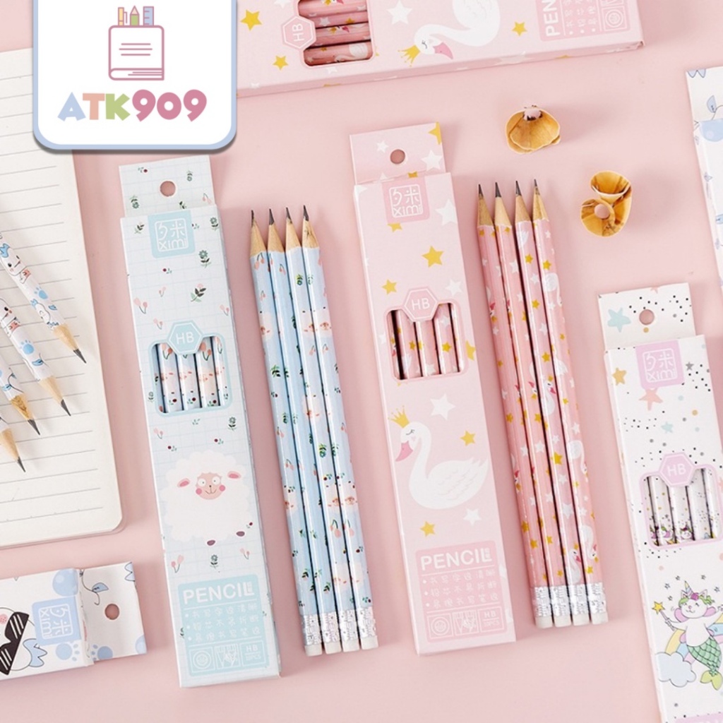 

ATK909 Pensil Kayu isi 10 pcs Alat Tulis Anak Wooden Pencil Goodie Bag Ultah