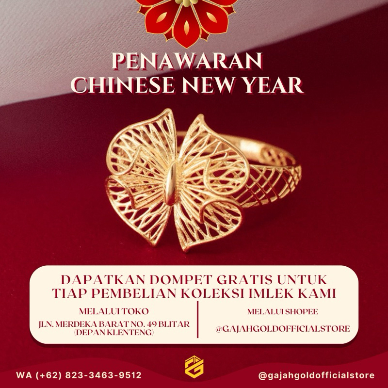 GAJAHGOLD - Koleksi Perhiasan Imlek 8K Gold