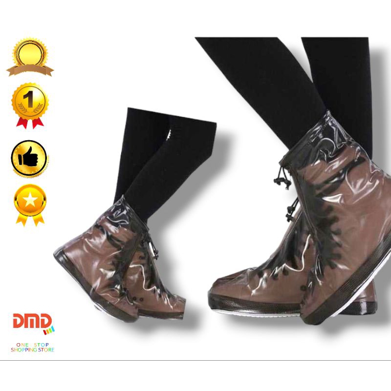 Jas hujan sepatu / cover sepatu anti air / jas hujan sepatu with Zipper Rhodey D203