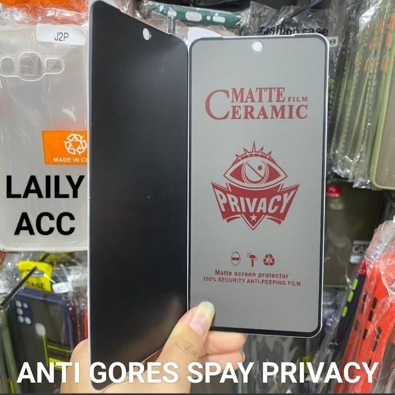 ANTI GORES TG CERAMIC MATTE SPY REDMI NOTE 11 Pro TEMPERED GLASS PRIVASY