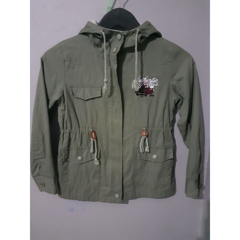 parka army anak second