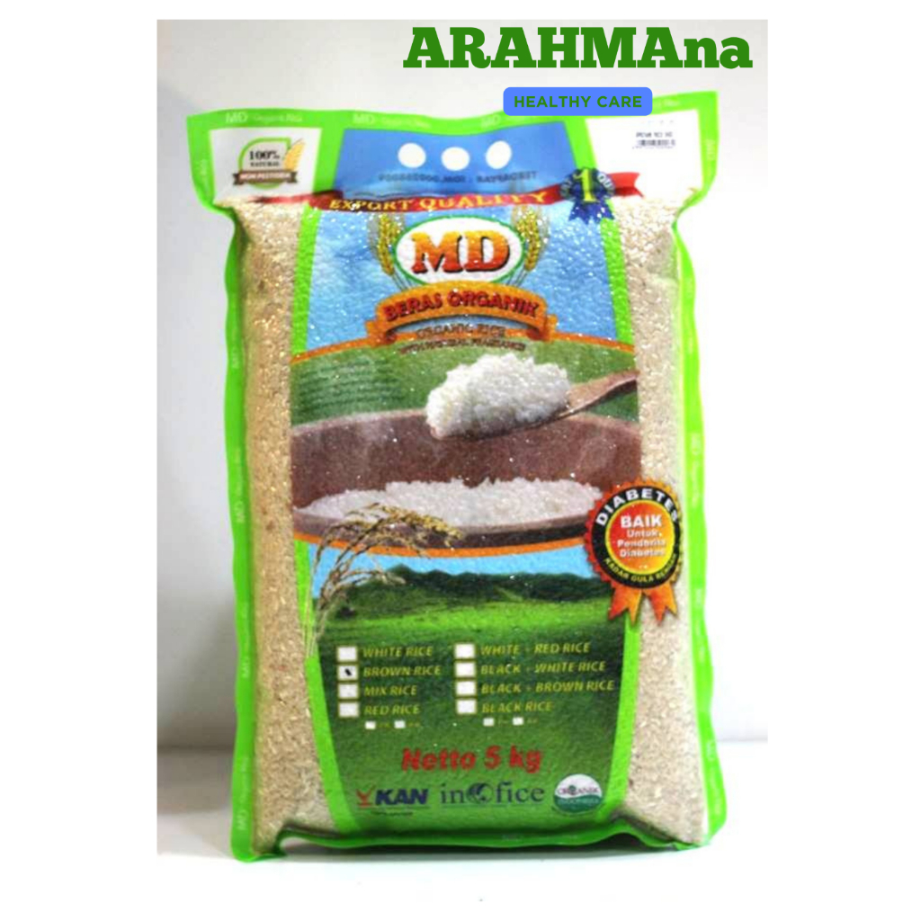 

MD Beras Coklat Organik / MD Organic Brown Rice 5kg