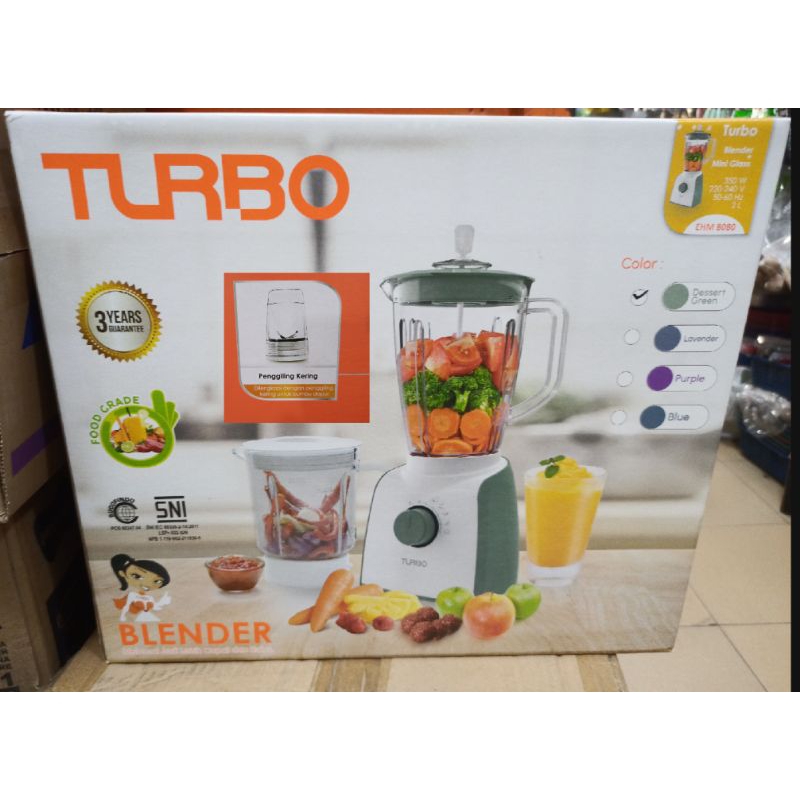 TURBO blender 3 in 1 kaca 8080