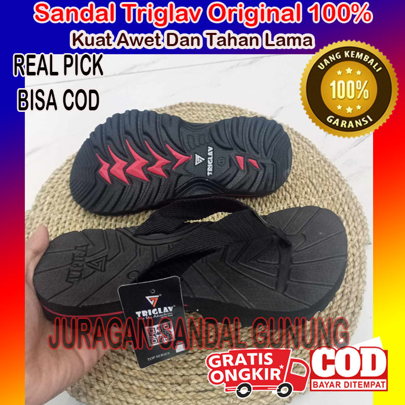 EIGER001 ORIGINAL - Sandal TRIGLAV ORIGINAL Pria Jepit Traveling Outdoor Sendal Outdor Hiking Travel