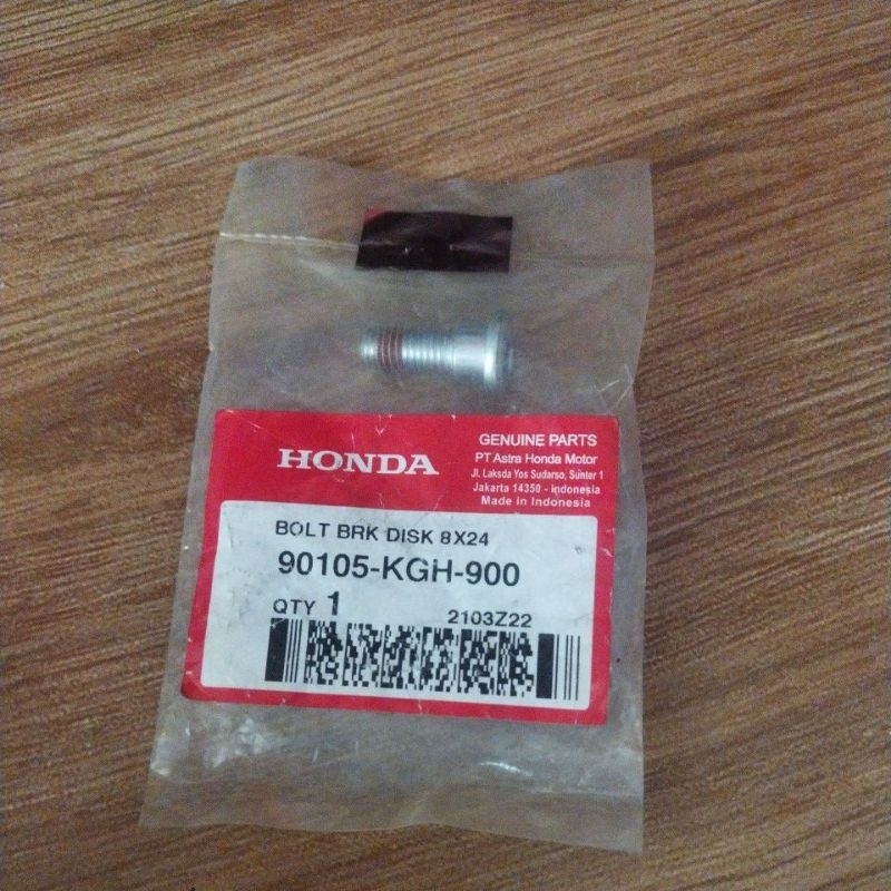 Baut Piringan Cakram (Bolt Brake Disk 8x24) 90105KGH900
