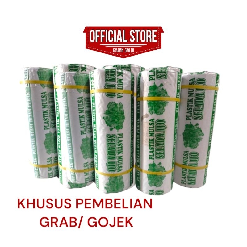 Mulsa pertanian lebar 100m berat 8kg plastik panjang untuk pembungkus barang online shop