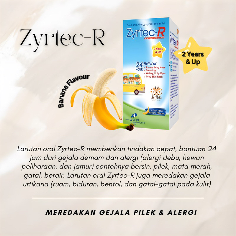 100% ORIGINAL Zyrtec-R