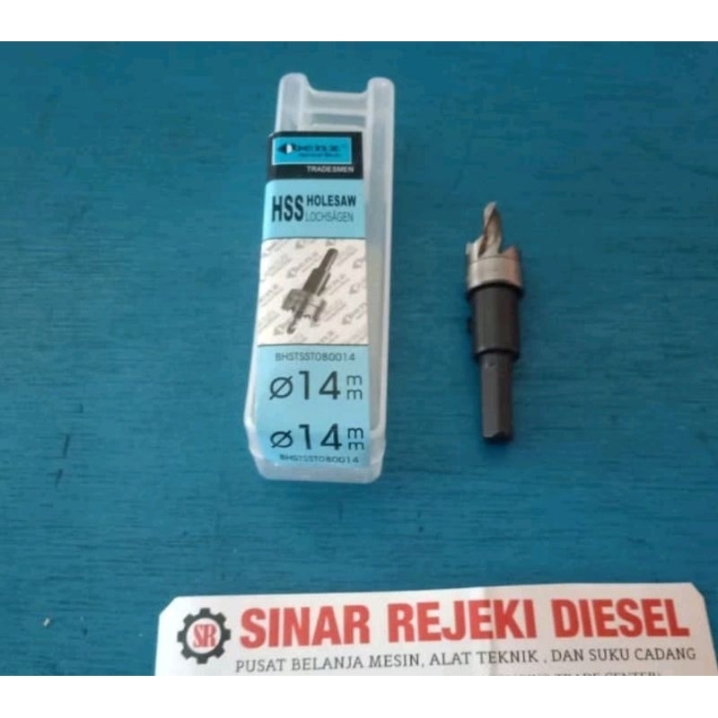 Holesaw Mata bor kayu HSS 14 mm Benz
