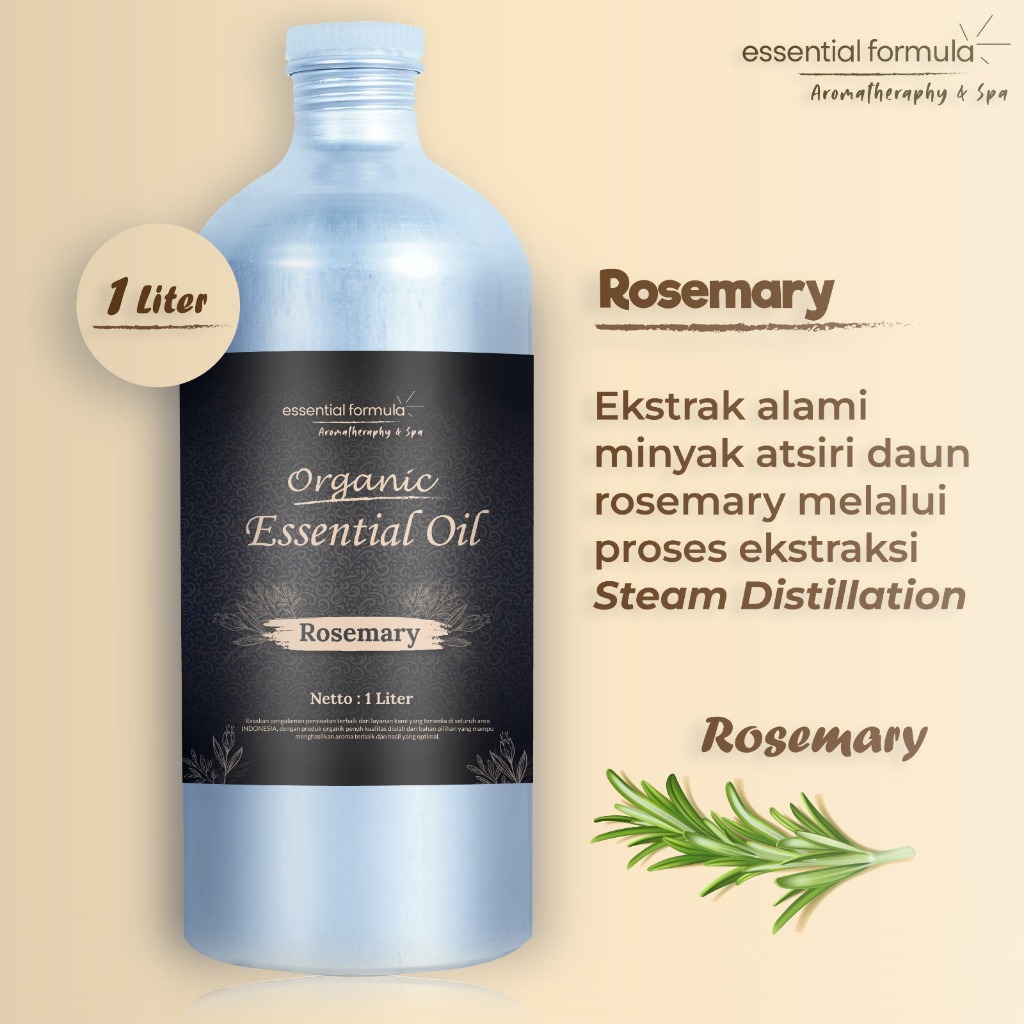 Rosemary Essential Oil MURNI 100% NATURAL Netto 100ml 250ml 500ml 1Liter