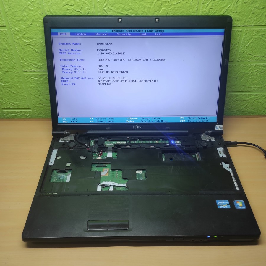 Mobo Mainboard Motherboard Laptop Fujitsu Lifebook A561D