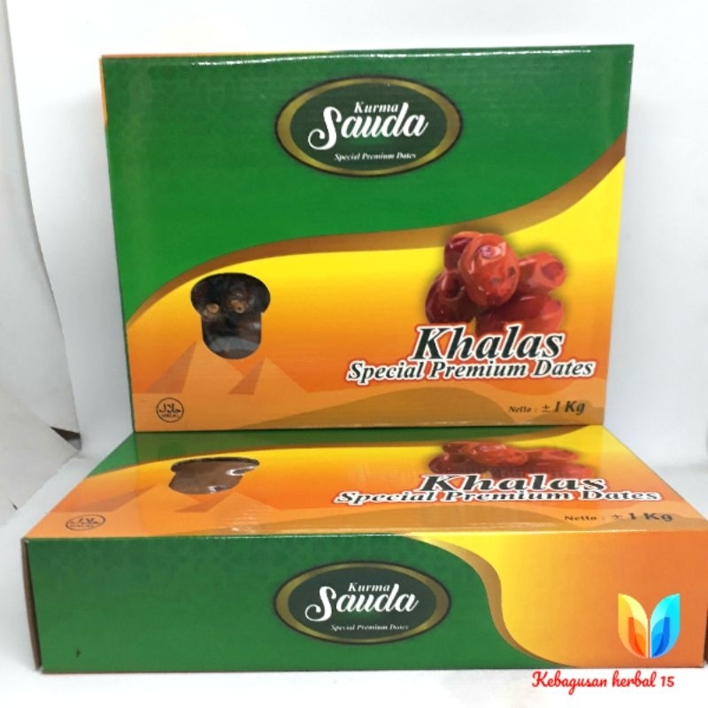 

kurma khalas sauda 1kg 1 dus isi 10 pcs kurma khalas sauda
