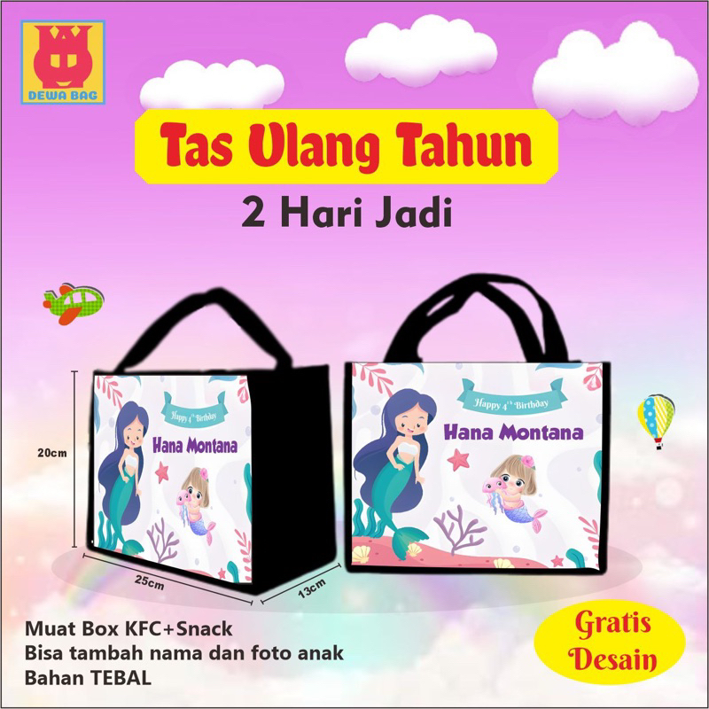 

TAS ULANG TAHUN CUSTOM minimal order 50pcs