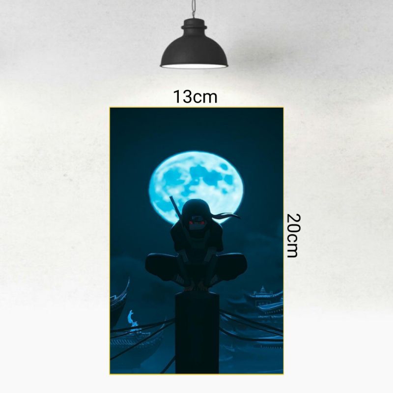 POSTER KAYU HMR ANIME ITACHI UCHIHA WALL DECOR 13X20