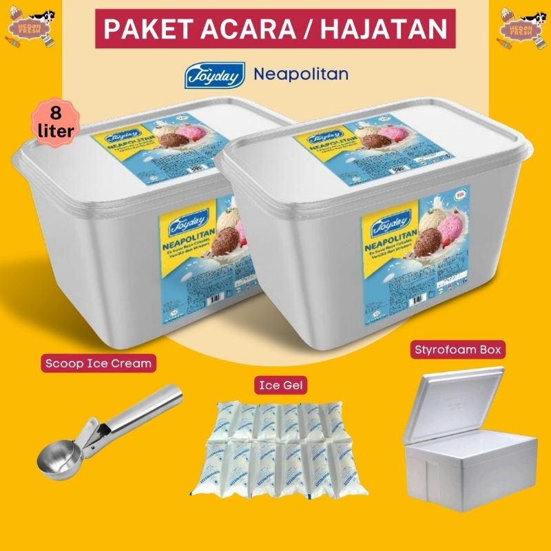 

Paket Ice Crean Joyday Ukuran 8 Liter Untuk Acara Pernikahan Hajatan dan Ulang Tahun